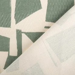 Baumwollstoff Dekostoff Jacquard Korgen natur mint 140cm Breite