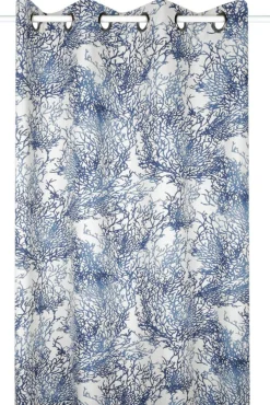 Baumwollstoff Dekostoff Korallen natur blau polsterfähig 155 cm