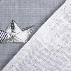Baumwollstoff Dekostoff Panama Leinenstruktur Petitbateau Maritim blau 1,60m Breite