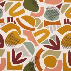 Baumwollstoff Dekostoff Retro Art moderne Kunst bunt 1,60m Breite