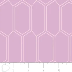 Baumwollstoff Emilia by Camelot Sechsecke beere pink 1,10m Breite