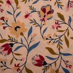 Baumwollstoff Evelyne floral pfirsich 1,47m Breite