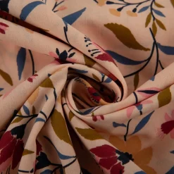 Baumwollstoff Evelyne floral pfirsich 1,47m Breite