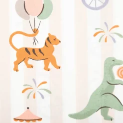 Baumwollstoff Fete Dino Tiger Flamingo Bär Streifen 1,47m Breite