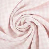Baumwollstoff gebürstet Karos garngefärbt rosa 1,45m Breite