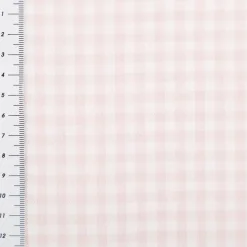 Baumwollstoff gebürstet Karos garngefärbt rosa 1,45m Breite