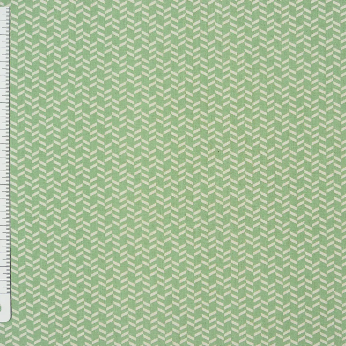 Baumwollstoff Geometrisch Striche mint weiß