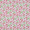 Baumwollstoff Himbeeren hellgrau rosa 1,40m Breite