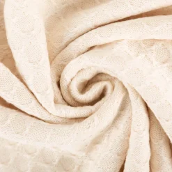 Baumwollstoff Jacquard Strickstoff Naturals natur 1,3m Breite
