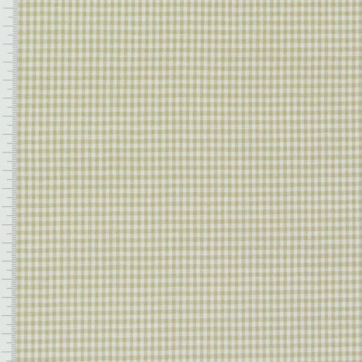 Baumwollstoff kariert weiß beige 2mm