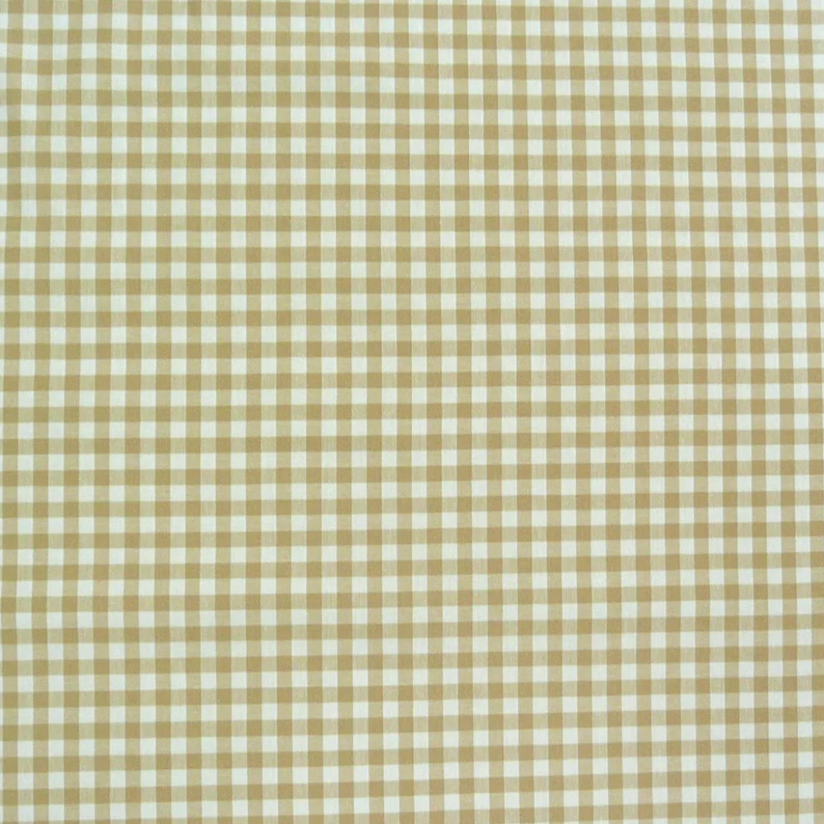 Baumwollstoff kariert weiß beige 9mm 1,4m Breite