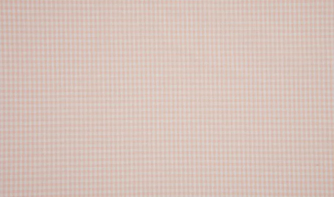 Baumwollstoff kariert weiß puder rosa 2mm