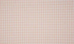 Baumwollstoff kariert weiß puder rosa 5mm
