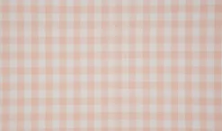 Baumwollstoff kariert weiß puder rosa 9mm