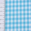 Baumwollstoff kariert weiß türkis 5mm