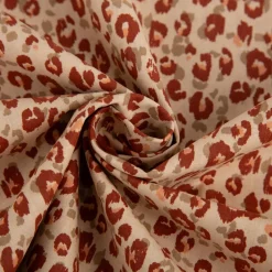 Baumwollstoff Karlia Leo beige braun 1,47m Breite