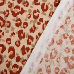 Baumwollstoff Karlia Leo beige braun 1,47m Breite