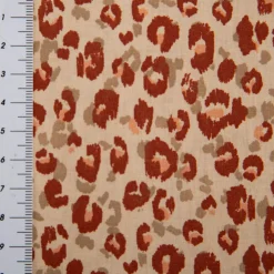 Baumwollstoff Karlia Leo beige braun 1,47m Breite