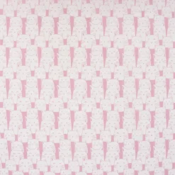 Baumwollstoff Katzen creme rosa 1,4m Breite