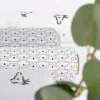 Baumwollstoff Koala Kopf weiß dunkelgrau 1,50m Breite