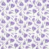 Baumwollstoff Lavendel weiß lila 1,40m Breite