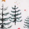 Baumwollstoff LUDWIG Weihnachten Tannenbaum Bär Geschenke weiß grün braun 1,5m Breite