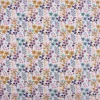 Baumwollstoff MILLY Blumen Sträucher weiß bunt 1,5m Breite