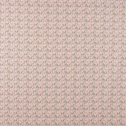 Baumwollstoff MILLY Blumen Sträucher weiß altgrün rosa ocker 1,5m Breite