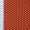 Baumwollstoff Mini Sterne terrakotta weiß 1,40m Breite