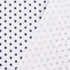 Baumwollstoff Mini Sterne weiß dunkelblau 1,40m Breite