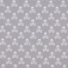 Baumwollstoff Mini Totenköpfe grau 1,45m Breite