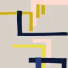 Baumwollstoff Okina Hana beige blau neongelb von Rico Design 50x140cm