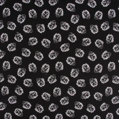 Baumwollstoff Organic Bio Einstein schwarz weiß 1,50m Breite