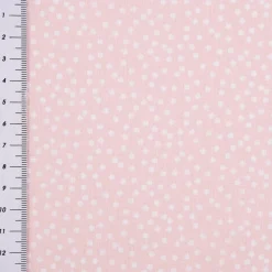 Baumwollstoff Pallino Punkte Tüpfelchen Flocken rosa weiß 1,40m Breite