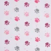 Baumwollstoff Pfoten Tatzen Abdrücke weiß grau rosa pink beere 1,4m Breite