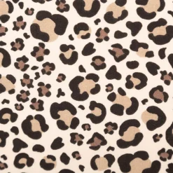 Baumwollstoff Popeline Benja Leopardenmuster beige grau 1,50m Breite