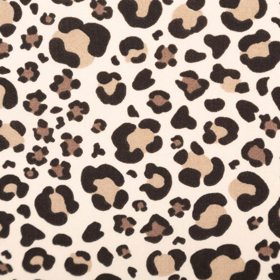 Baumwollstoff Popeline Benja Leopardenmuster beige grau 1,50m Breite