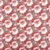 Baumwollstoff Popeline Digitaldruck Weihnachtsstoff Pereleo Weihnachtsmann Leo beige rosa 1,47m Breite