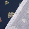 Baumwollstoff Popeline Digitaldruck Butterflies Schmetterlinge dunkelblau 1,4m Breite