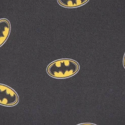 Baumwollstoff Popeline Digitaldruck Batman™© Batsignal schwarz gelb weiß 1,5m Breite