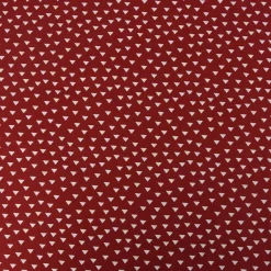 Baumwollstoff Popeline Dreiecke klein rot weiß 1,45m Breite