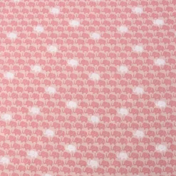Baumwollstoff Popeline Elefanten klein rosa weiß 1,5m Breite