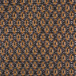 Baumwollstoff Popeline Jana Retro schwarz braun 1,45m Breite