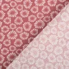 Baumwollstoff Popeline Mado abstrakte Mini-Blüten marsala-rot Breite