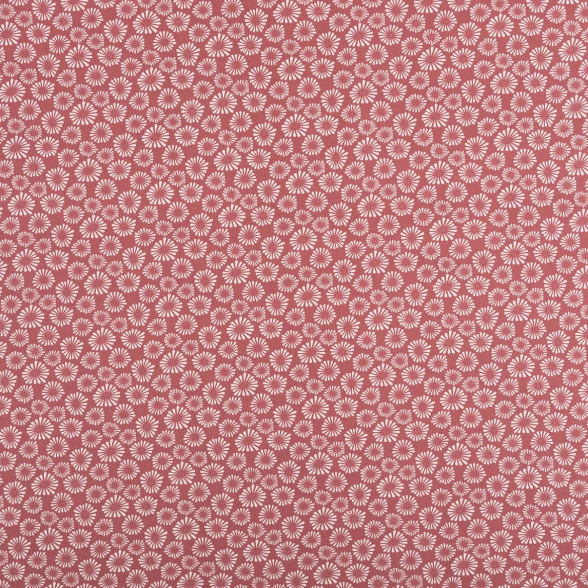 Baumwollstoff Popeline Mado abstrakte Mini-Blüten marsala-rot Breite