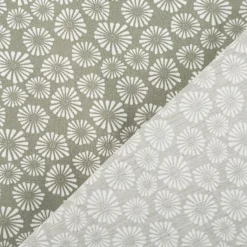 Baumwollstoff Popeline Mado abstrakte Mini-Blüten grün Breite