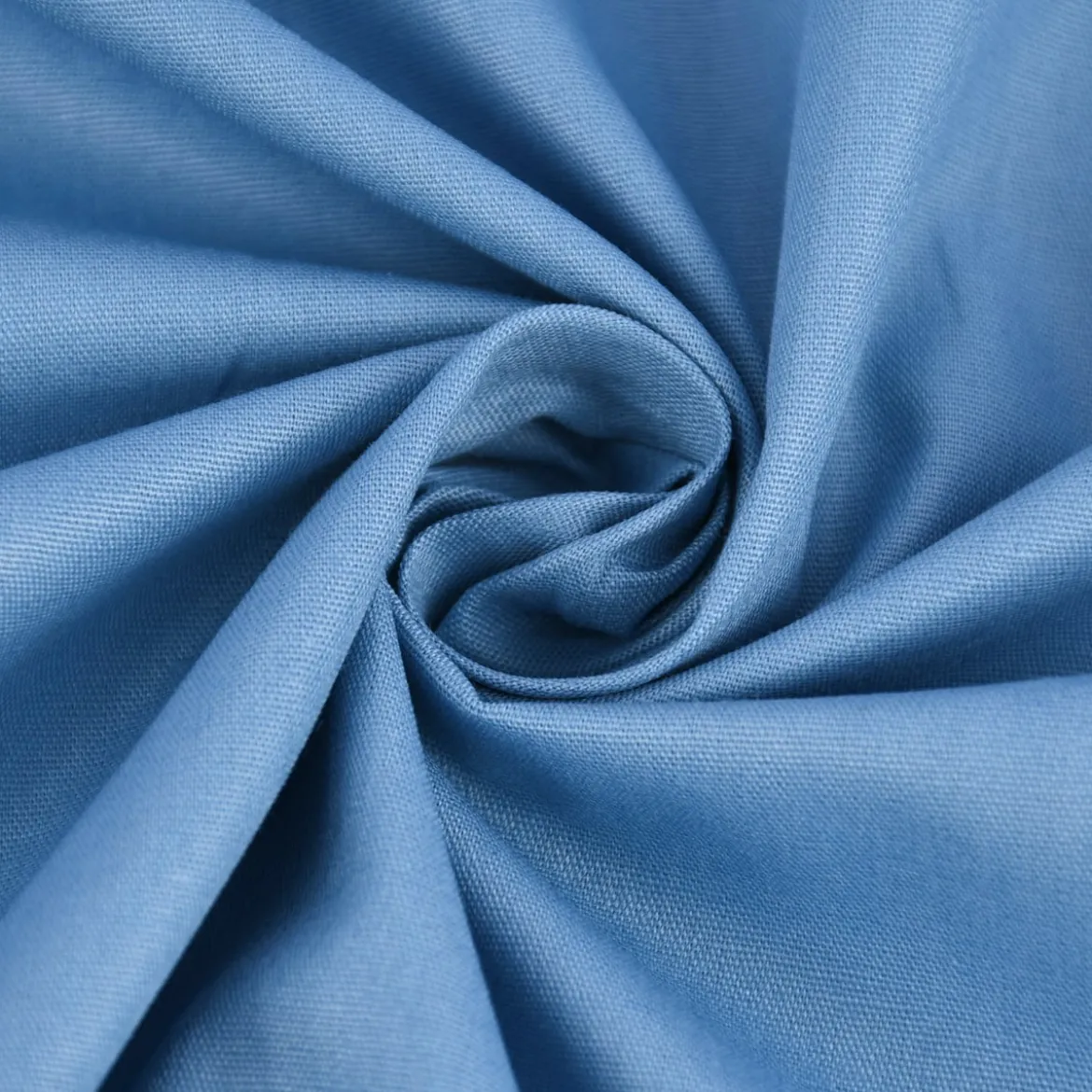 Baumwollstoff Popeline Meterware uni hell jeansblau – 1,50 m breit, weich & blickdicht, 125g/m²
