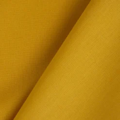 Baumwollstoff Popeline Meterware uni ockergelb – 1,50 m breit, weich & blickdicht, 125g/m²