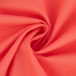 Baumwollstoff Popeline Meterware uni koralle – 1,50 m breit, weich & blickdicht, 125g/m²