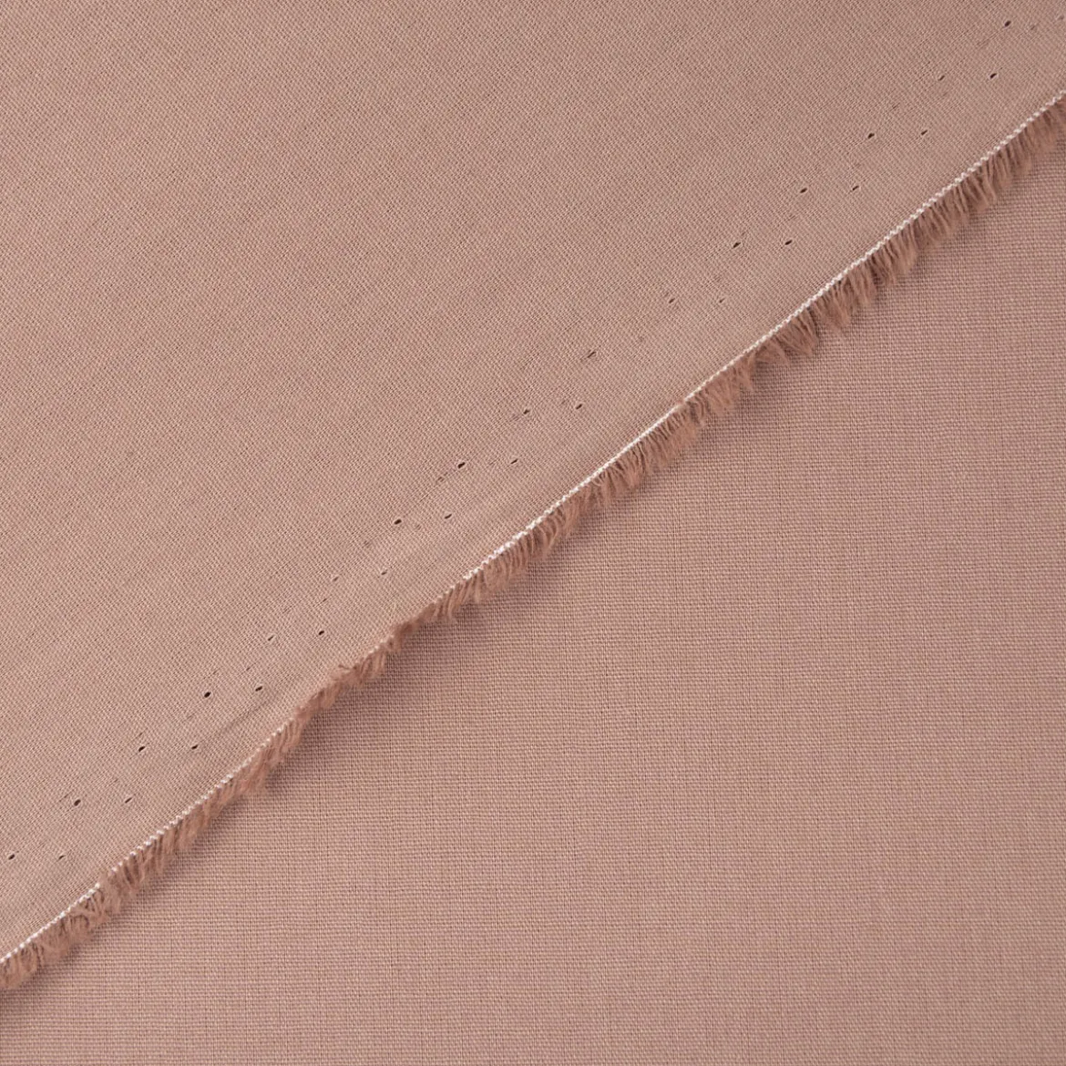Baumwollstoff Popeline Meterware uni taupe – 1,50 m breit, weich & blickdicht, 125g/m²